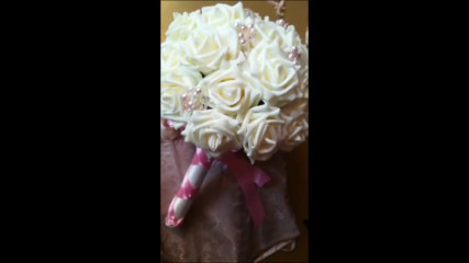 Булчински букет в розово от Charmybride.com