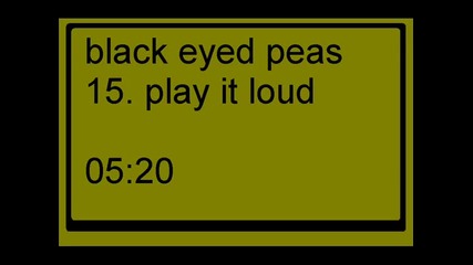 15 black eyed peas - play it loud 