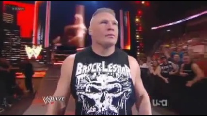 Brock Lesnar Returns To The Wwe Raw 02.04.2012