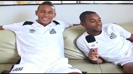 Neymar and Robinho 