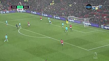 Манчестър Юнайтед - Борнемут 1:0 /първо полувреме/