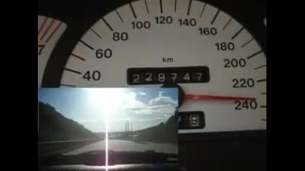 Autobahnfahrt in einem Opel Calibra 