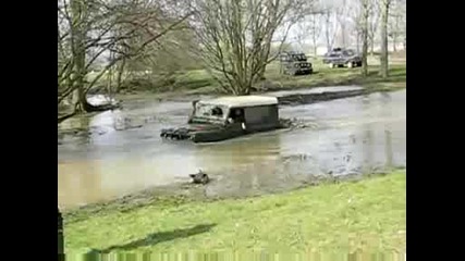 swimming land rover