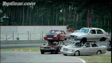 Top Gear vs The Germans pt 1 - Double Decker Racing - Bbc