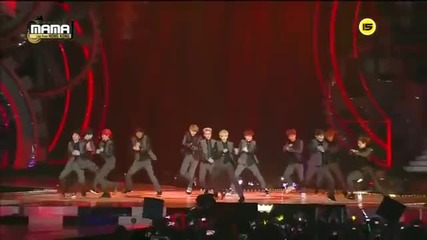 Страхотно изпълнение!! Exo - Growl + Beauty and the Beast [ 2013 Mama in Hong Kong ]