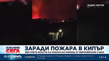 Заради пожара в Кипър местните власти поискаха помощ от ЕС