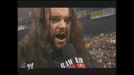 Promo Undertaker vs. Kane inferno match