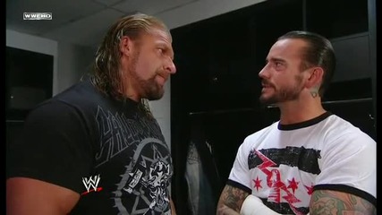 Wwe Vengeance 2011 Triple H и Cm Punk | Backstage |
