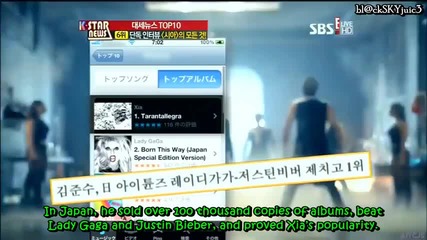 [eng sub] Jyj Xia Junsu at K-star News (part 3)