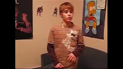 Jusitn singing Chris Brown - with you 