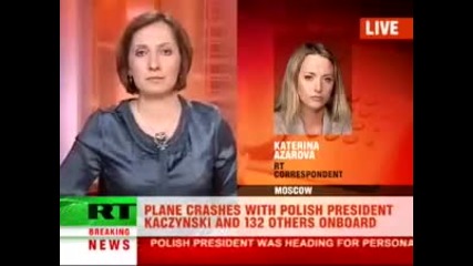 Президентът на Полша Лех Качински загина в самолетна катастрофа 