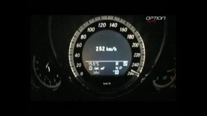 250 km h en Mercedes E350 Cgi (option Auto)