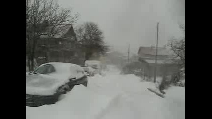 Снежната Виелица в Варна 