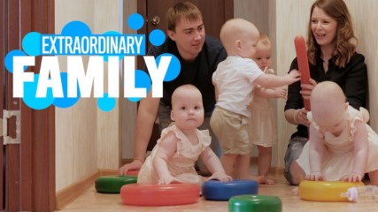 Can you imagine raising quadruplets? Well this family can!