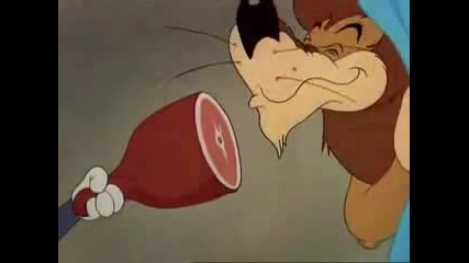 Tom and Jerry - Lion steals and eats meat 2010 Hq 