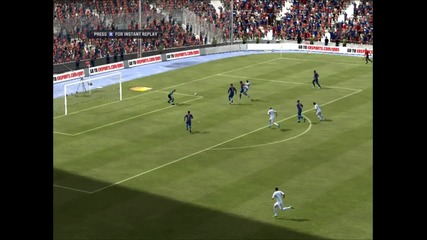 Barcelona - Real Madrid goal M.ozil ( Fifa 12 )