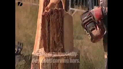 Дърворезба с моторни резачки 