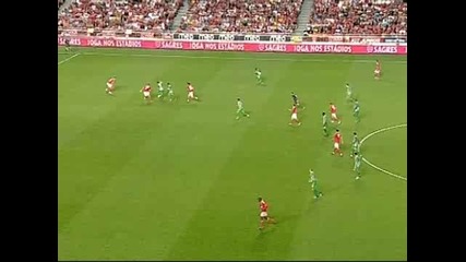 31/08/2009 Benfica - Vitoria Setubal 7 - 0 Goal na Oscar Cardozo