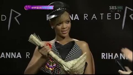 Rihanna in Korea Short Interview with 4minute 