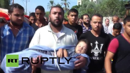 State of Palestine: Mother and daughter killed in IDF airstrike taken to mosque for burial *GRAPHIC*