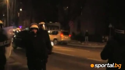 Арестувани фенове след протестите на Легия и Висла