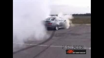 Bmw E46 M3 Csl burnout