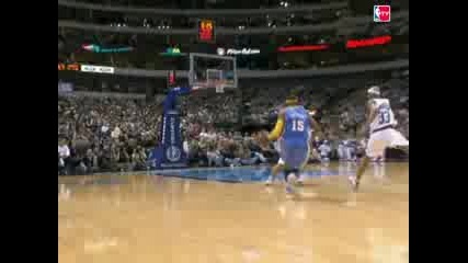 Carmelo Anthony Dribbles Around Dirk 