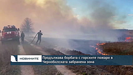 Продължава борбата с горските пожари в Чернобилската забранена зона