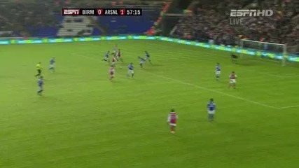 Birmingham 0 - 2 Arsenal ( Nasri ) 