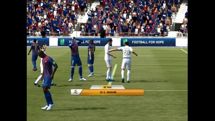 Barcelona - Real Madrid goal Higuain ( Fifa 12 )