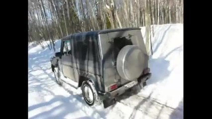 Offroad Mersedes Benz G - class, Nissan Patrol in Russia 
