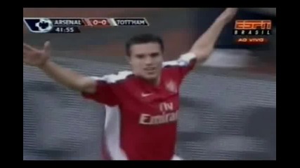 Арсенал - Тотнъм 3 - 0 Ван Перси 