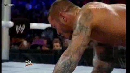 Randy Orton reverses Christian's Spear into Powerslam
