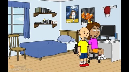 caillou and Dora creates a Goanimate Account and gets grounded