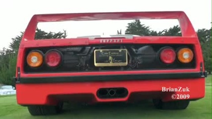 Ferrari F40 Rev and Accelerate 
