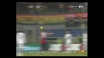 Дженоа - Аталанта 2:0 { Паласио, Креспо} 24.01.10