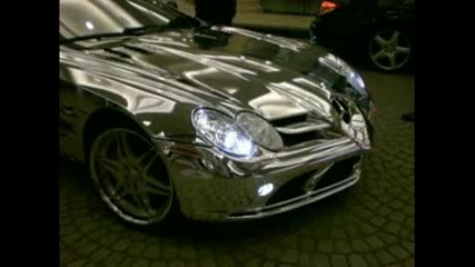 Silver Mercedes Slr 