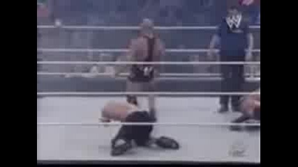 Wwe Handicap Match Triple H & John Cena Vs Kurt Angle, Rey Myst 