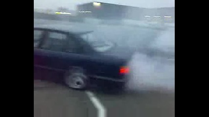 Bmw 535i Drift Burning Rubber