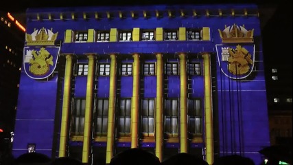 Amazing 3d projection mapped on Burgas City hall - 2013