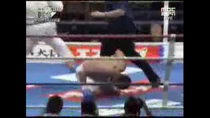 Tae Kwon Do in K1 (park Yong Soo vs Rikijyo)