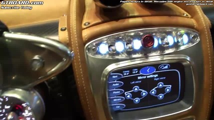 Pagani Huayra in detail - A M G engine and interior