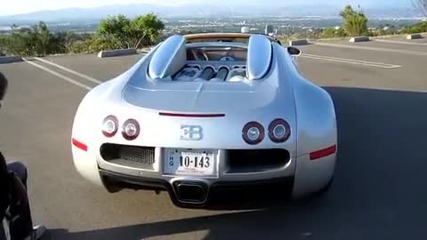 New 1001 Hp Bugatti Veyron Grand Sport Targa start up sound + hard rev !!!!!! 