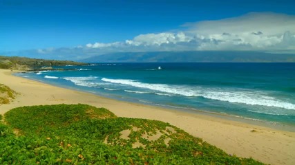 Плажове океански вълни # 61 Hd Oneloa бряг, Kapalua, Maui релаксиращи природни звуци видео релакс 