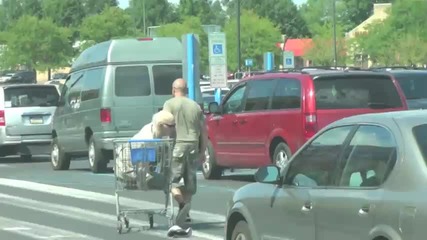 Old Man Shopping Cart 