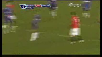 Ман Юнайтед 1:0 Съндерланд Видич Гол 06.12