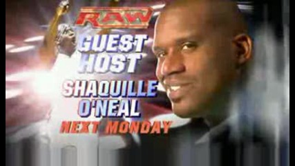 Raw 07/27/2009 Special Guest Host - Shaquille Oneal (great Basketball Player)