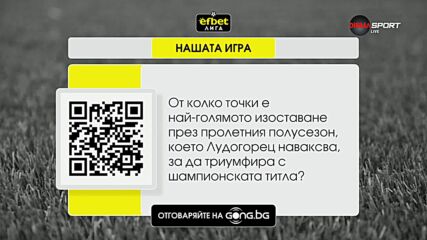 Ясен е новият въпрос в Нашата игра