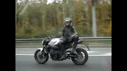 Crazy guy doing insane stunts on bike