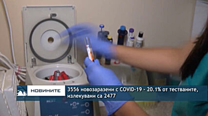3556 новозаразени с COVID-19 - 20.1% от тестваните, излекувани са 2477